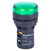Индикатор светосигнальный зеленая выступающая линза Ex9IL 2R g 24V AC/DC, NOARK мини-фото