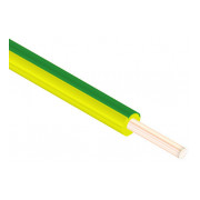Провод установочный ПВ-1 1,5 мм² зелено-желтый медный (ГОСТ), Одескабель мини-фото