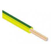 Провод установочный ПВ-3 2,5 мм² желто-зеленый с медными жилами (ГОСТ), ЗЗЦМ мини-фото