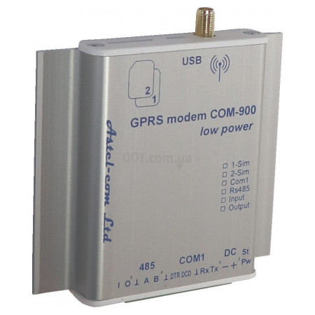 GPRS-модем СОМ-900-ITR (SIMCOM модуль, SIM, RS-232, RS-485, USB, Bluetooth) фото