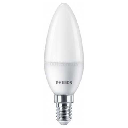 Світлодіодна лампа Ecohome LEDCandle 5Вт 500лм E14 840B35NDFR, Philips (929002968837) фото