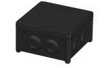 Коробка распределительная наружная 100×100×50 мм IP55 черная с крышкой UNIKA IB006 Vintage, Plank изображение 2