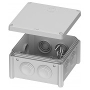Коробка розподільча зовнішня 100×100×50 мм IP55 з кришкою UNIKA IB006, Plank міні-фото