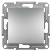 Выключатель одноклавишный (самозажимные клеммы) Asfora алюминий, Schneider Electric мини-фото