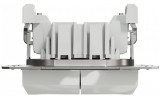 Выключатель двухклавишный (самозажимные клеммы) Asfora белый БЕЗ РАМКИ, Schneider Electric изображение 5
