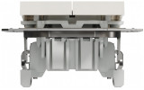 Выключатель двухклавишный (самозажимные клеммы) Asfora кремовый БЕЗ РАМКИ, Schneider Electric изображение 8