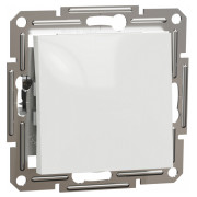 Выключатель кнопочный (самозажимные клеммы) Asfora белый БЕЗ РАМКИ, Schneider Electric мини-фото