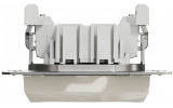 Вимикач кнопковий (самозатискні клеми) Asfora кремовий БЕЗ РАМКИ, Schneider Electric зображення 5