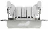 Выключатель кнопочный двухклавишный (самозажимные клеммы) Asfora белый БЕЗ РАМКИ, Schneider Electric изображение 8