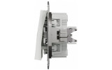 Выключатель для жалюзи (самозажимные клеммы) Asfora белый БЕЗ РАМКИ, Schneider Electric изображение 5