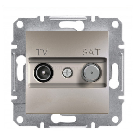 Розетка TV-SAT оконечная (1 dB) Asfora бронза, Schneider Electric (EPH3400169) фото