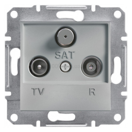 Розетка TV-R-SAT оконечная (1 dB) Asfora алюминий, Schneider Electric (EPH3500161) фото