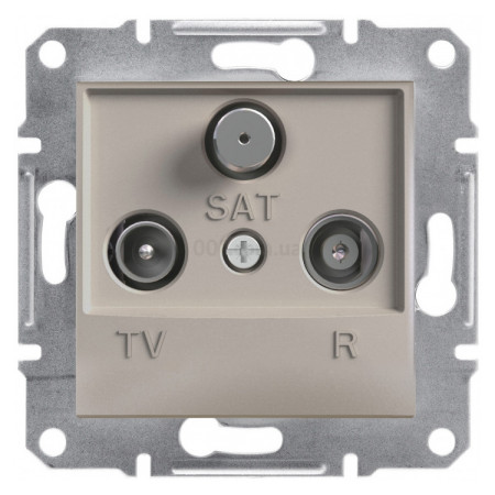 Розетка TV-R-SAT оконечная (1 dB) Asfora бронза, Schneider Electric (EPH3500169) фото