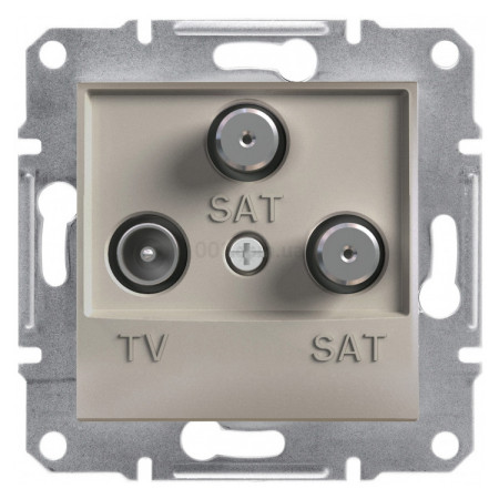 Розетка TV-SAT-SAT оконечная (1 dB) Asfora бронза, Schneider Electric (EPH3600169) фото