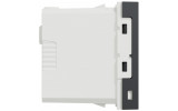 Розетка USB 2.4А (12Вт) тип A+C (1 модуль) Unica New антрацит, Schneider Electric изображение 7