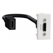 Розетка HDMI (1 модуль) Unica New біла, Schneider Electric міні-фото