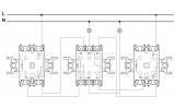 Переключатель двухклавишный (самозажимные клеммы) Asfora антрацит, Schneider Electric изображение 3 (схема)