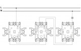 Перемикач перехресний (самозатискні клеми) Asfora алюміній, Schneider Electric зображення 3 (схема)