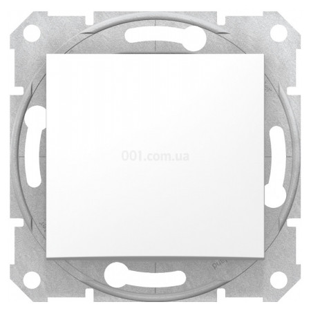 Выключатель 1-клавишный кнопочный Sedna белый, Schneider Electric (SDN0700121) фото