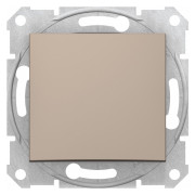 Выключатель 1-клавишный кнопочный Sedna титан, Schneider Electric мини-фото