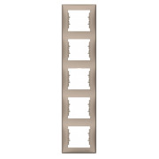 Рамка 5-постова вертикальна Sedna титан, Schneider Electric міні-фото