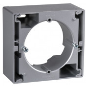 Коробка для внешнего монтажа IP20 одинарная Sedna алюминий, Schneider Electric мини-фото