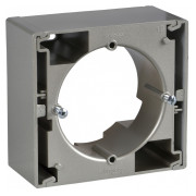 Коробка для внешнего монтажа IP20 одинарная Sedna титан, Schneider Electric мини-фото