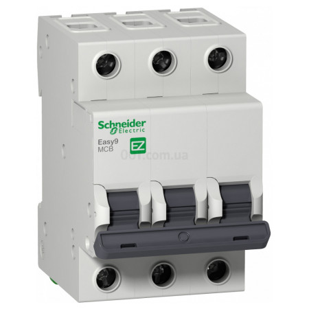 Автоматичний вимикач Easy9 3P 6А тип В, Schneider Electric (EZ9F14306) фото