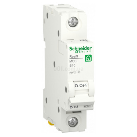 Автоматичний вимикач RESI9 6kА 1P 10 А B, Schneider Electric (R9F02110) фото