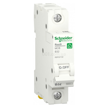 Автоматичний вимикач RESI9 6kА 1P 32 А В, Schneider Electric (R9F02132) фото