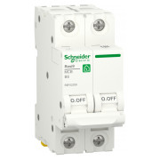 Автоматичний вимикач RESI9 6kА 2P 6 А В, Schneider Electric міні-фото