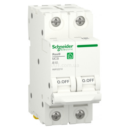 Автоматичний вимикач RESI9 6kА 2P 10 А В, Schneider Electric (R9F02210) фото