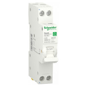 Диференційний автоматичний вимикач RESI9 6кА 1M 1P+N 25A хар-ка C 30мА тип АC, Schneider Electric міні-фото