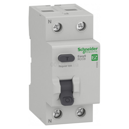 Диференційний вимикач (ПЗВ) Easy9 2Р 25А 10мА тип АС, Schneider Electric (EZ9R14225) фото