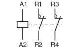 Контактор модульний iCT 25A 2НЗ 230/240В, Schneider Electric зображення 3 (схема)