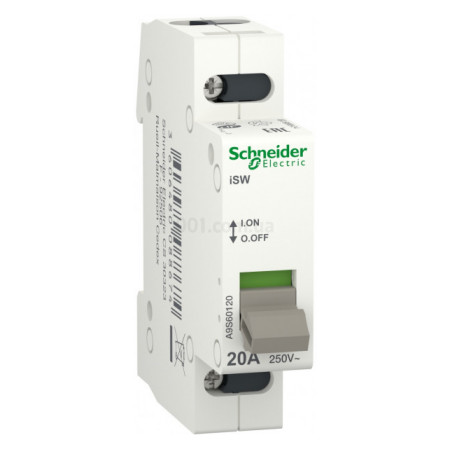 Выключатель нагрузки iSW 1P 20A, Schneider Electric (A9S60120) фото