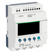Программируемое реле (ПЛК) Zelio Logic 6 вх./4 вых. 24В DC дисплей, Schneider Electric мини-фото