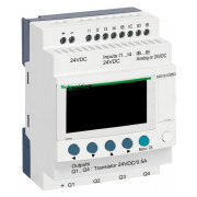 Программируемое реле (ПЛК) Zelio Logic 8 вх./4 транз. вых. 24В DC дисплей+часы, Schneider Electric мини-фото