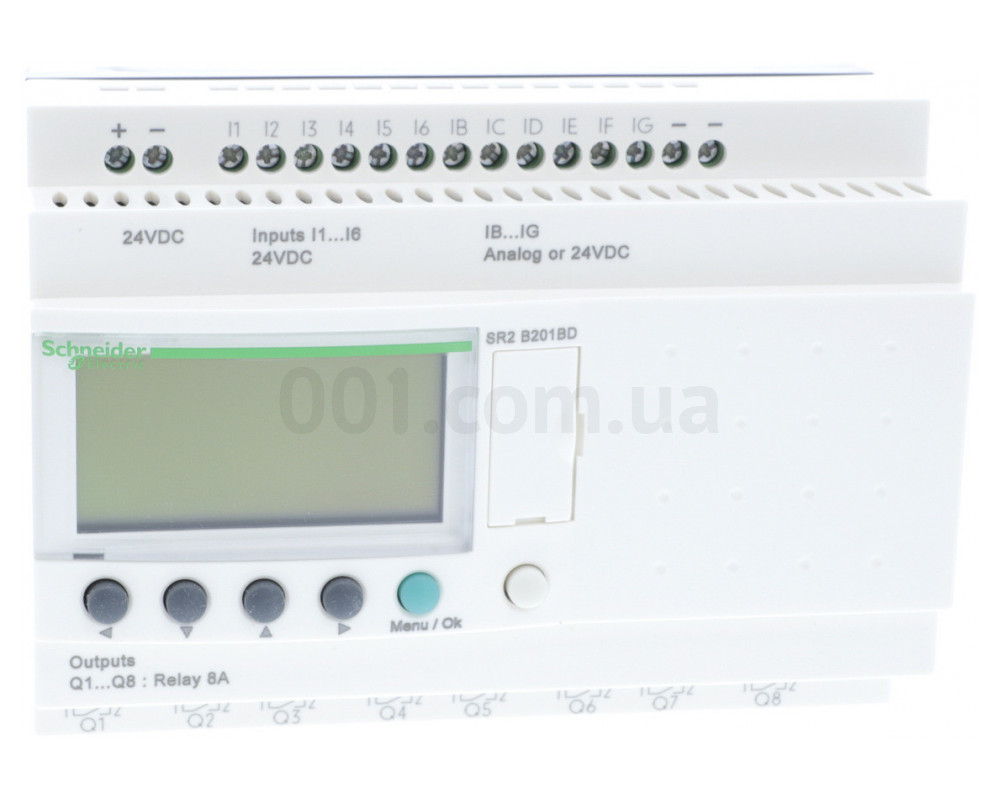 Програмоване реле (ПЛК) Zelio Logic 12 вх./8 вих. 24В DC дисплей ...