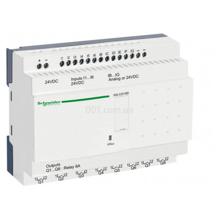 Программируемое реле (ПЛК) Zelio Logic 12 вх./8 вых. 24В DC часы, Schneider Electric (SR2E201BD) фото