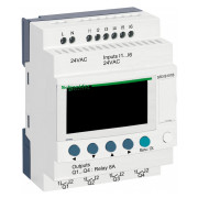 Програмоване реле (ПЛК) Zelio Logic 6 вх./4 вих. 24В AC дисплей+годинник, Schneider Electric міні-фото