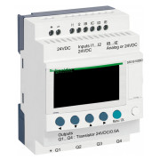 Программируемое реле (ПЛК) Zelio Logic 6 вх./4 транз. вых. 24В DC дисплей+часы, Schneider Electric мини-фото