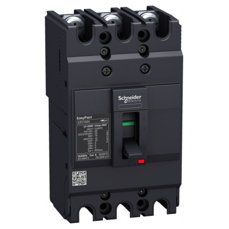 Автоматичний вимикач EasyPact EZC100N 3P 15кА 80А, Schneider Electric (EZC100N3080) фото