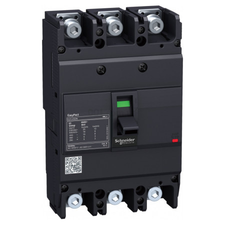 Автоматичний вимикач EasyPact EZC250N 3P3T 25кА 100А, Schneider Electric (EZC250N3100) фото