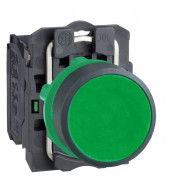 Кнопка без фиксации 1НО зеленая XB5, Schneider Electric мини-фото