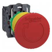 Кнопка аварийной остановки "грибок" (возврат поворотом) 1НО+1НЗ красная XB5, Schneider Electric мини-фото
