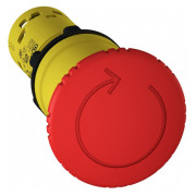 Кнопка (моноблок) аварийной остановки "грибок" (возврат поворотом) 1НО+1НЗ красная XB7, Schneider Electric мини-фото