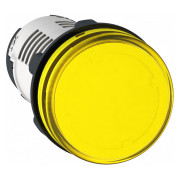 Лампа світлосигнальна LED (моноблок) 22мм 24В AC/DC жовта XB7, Schneider Electric міні-фото