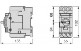 Автоматический выключатель защиты двигателя TeSys GV3 30-40А, Schneider Electric изображение 3 (габаритные размеры)