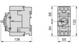 Автоматический выключатель защиты двигателя TeSys GV3 62-73А, Schneider Electric изображение 5 (габаритные размеры)